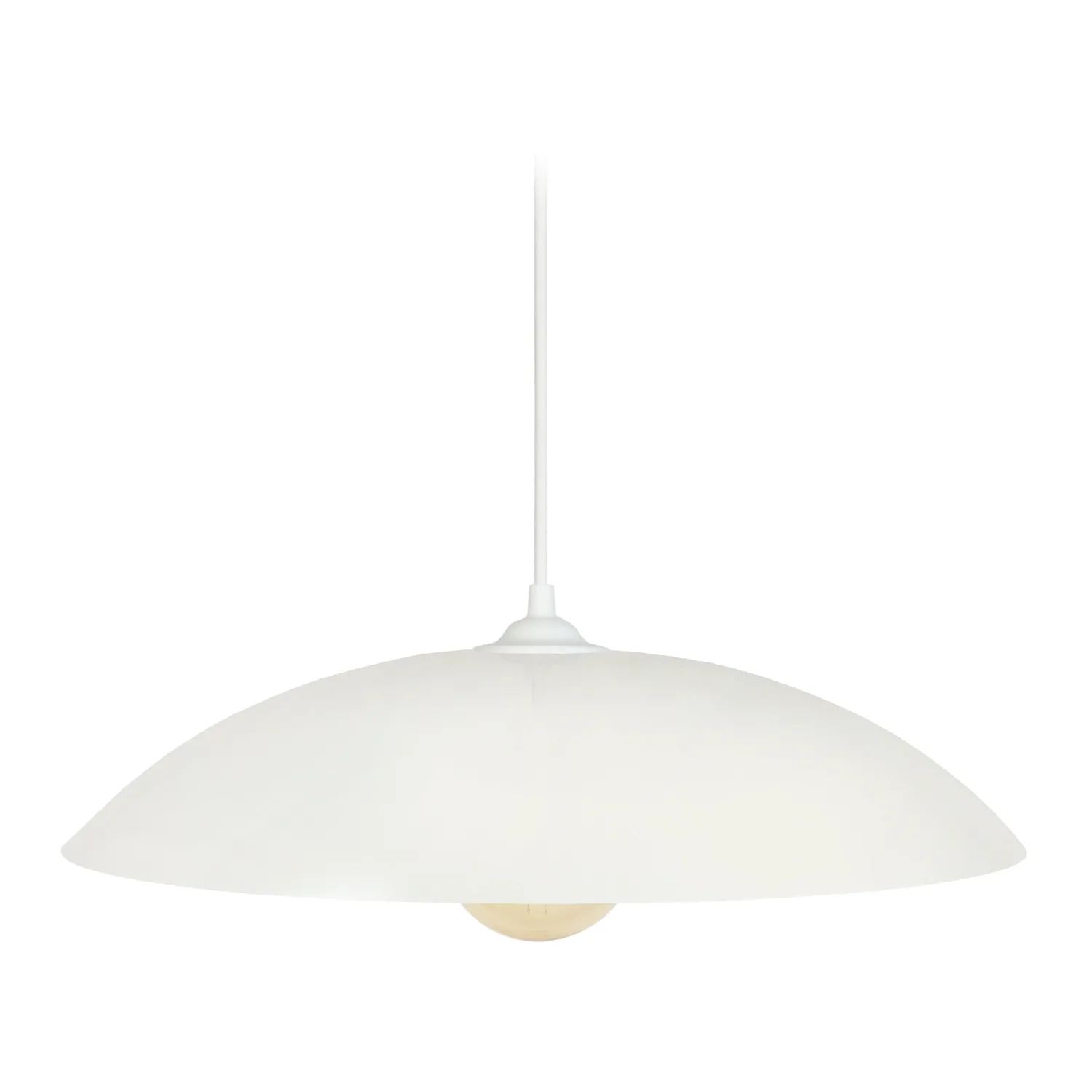 Tosel Demi Lune Big sospensione metallo bianco avorio D40