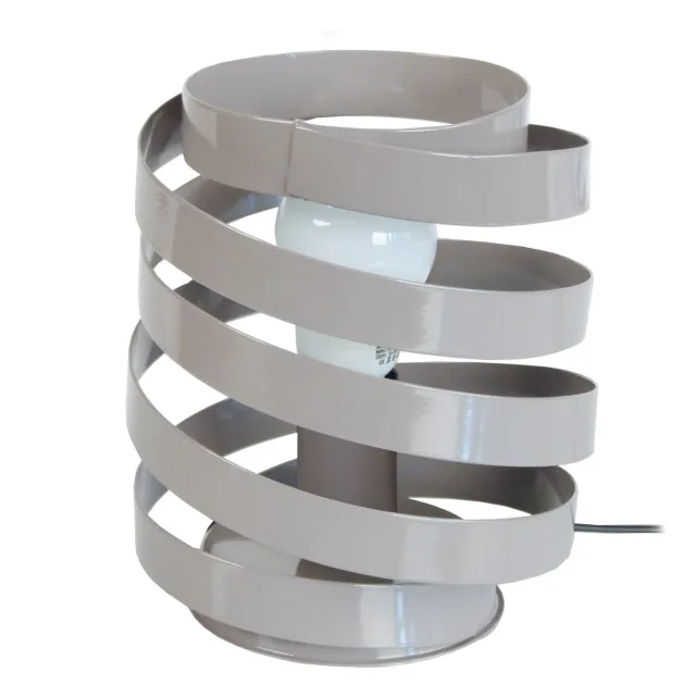 Tosel Barber Pole lampada tavolo nera 18x22 metallo