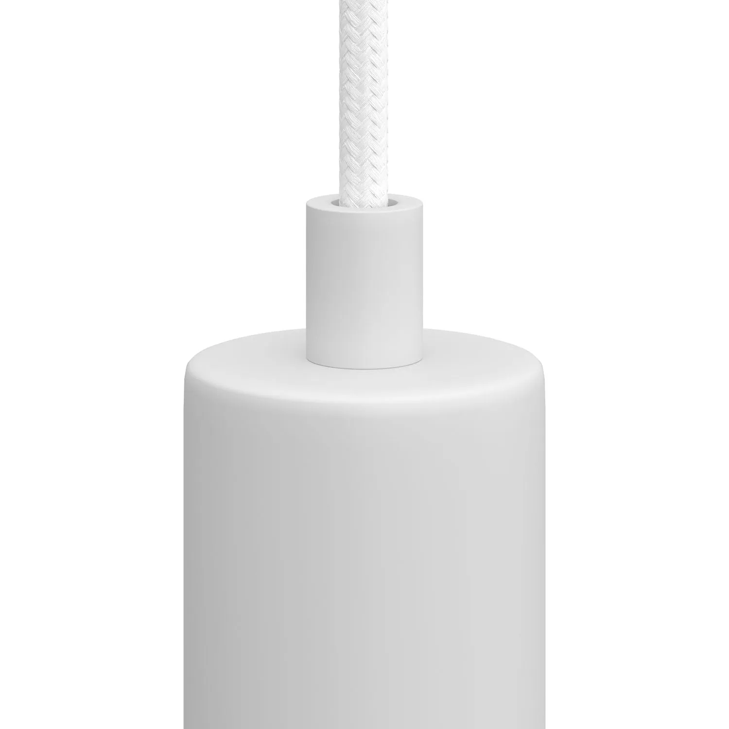 Creative Cables serracavo cilindrico bianco metallo 2 pezzi
