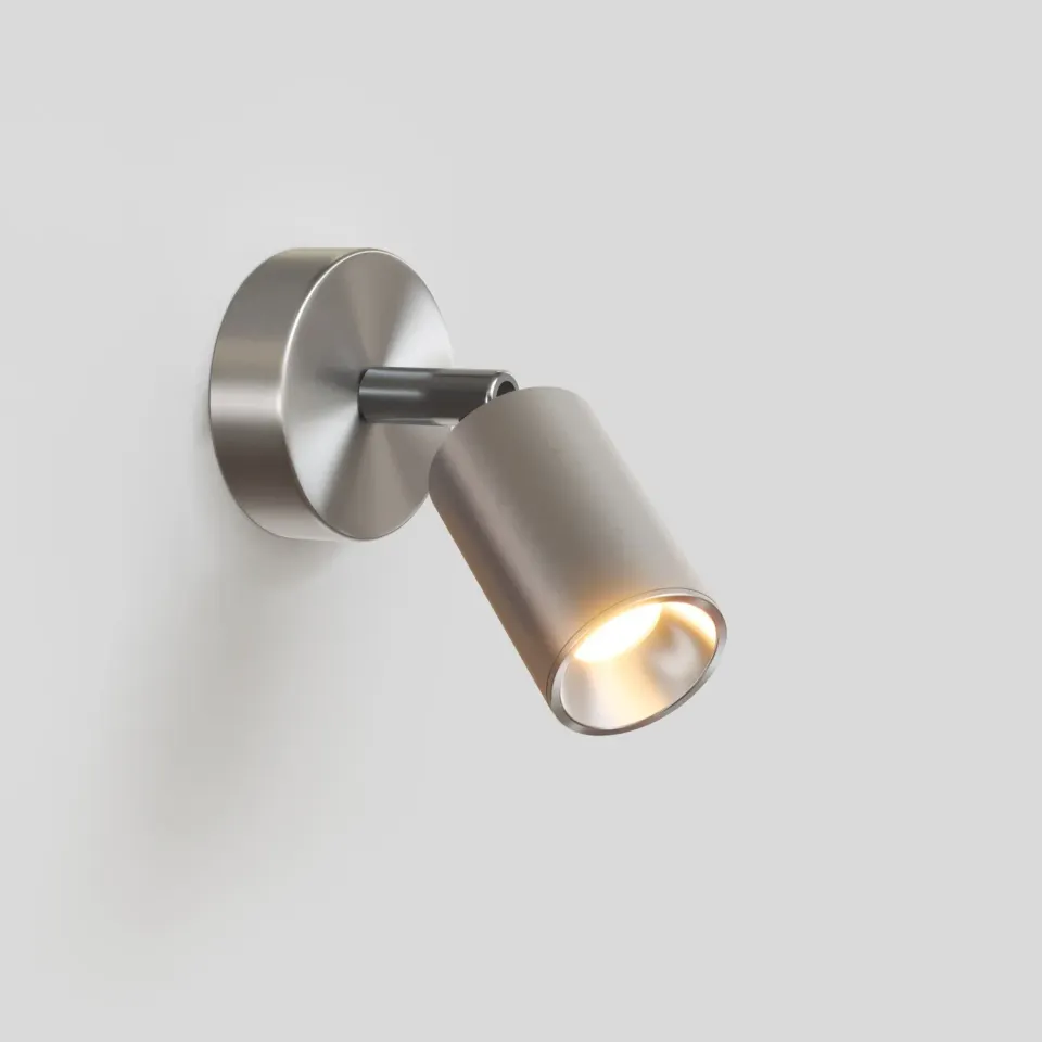 Creative Cables Bispot faretto GU10 titanio satinato con lampadina luce calda