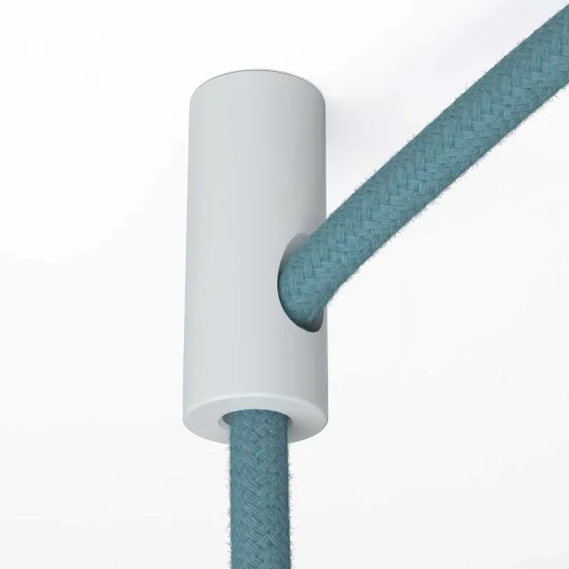 Creative Cables gancio soffitto swag hook bianco cavo tessuto