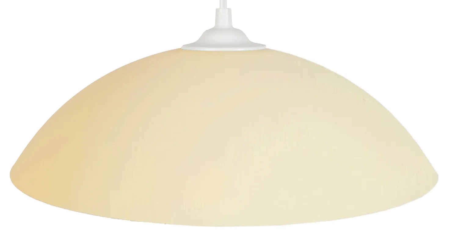 Tosel Demi Lune lampada a sospensione crema 30x60 cm metallo