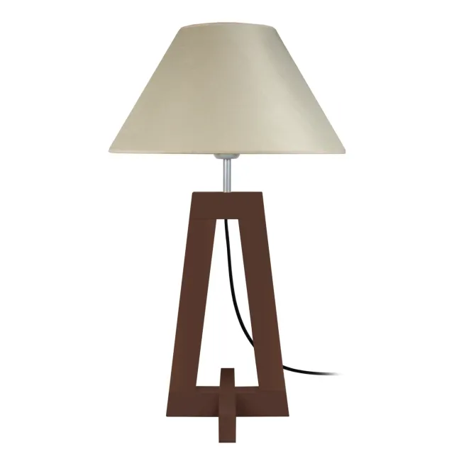 Tosel Vili lampada da tavolo naturale ecrù 35x56cm