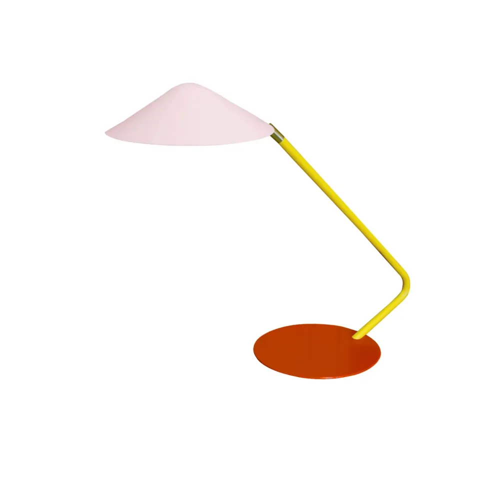 Tosel Ulrika lampada da tavolo metallo rosa E14
