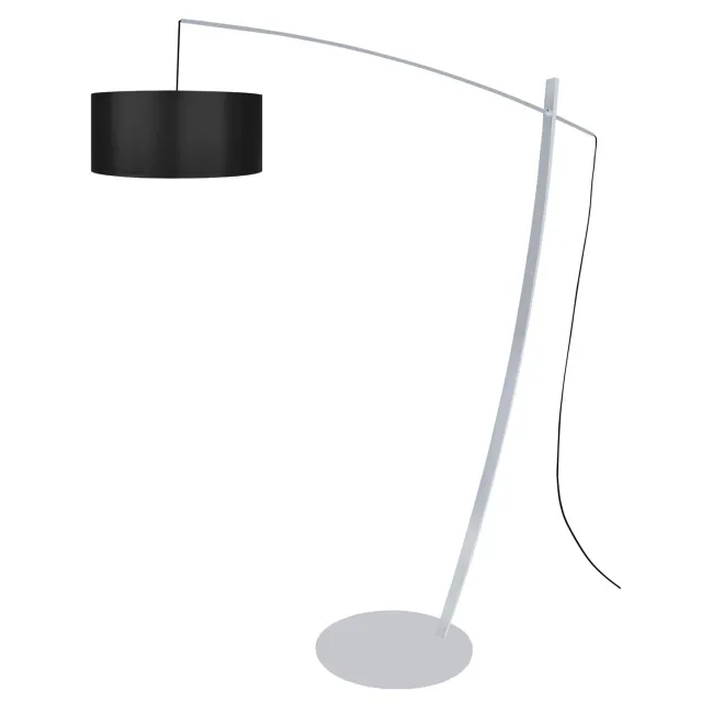 Tosel Cavalaire piantana ad arco nera 200 cm E27