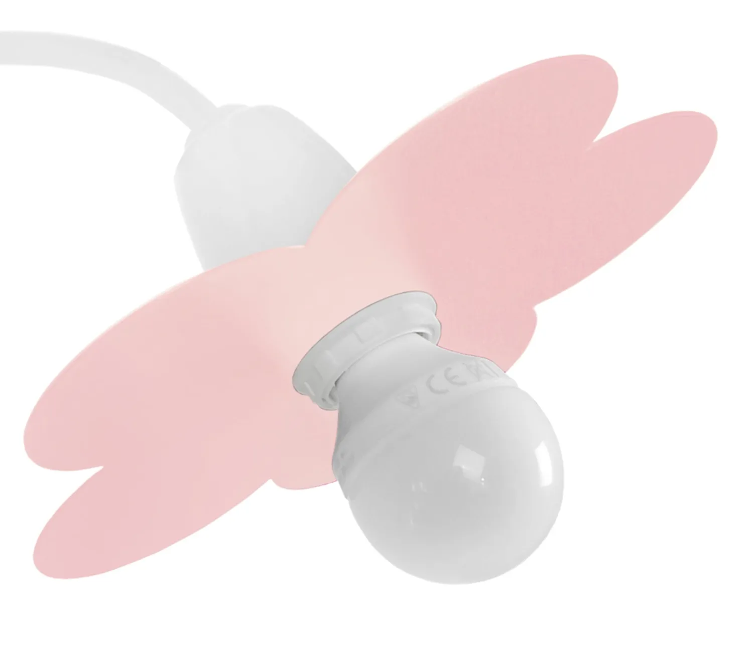Tosel Pivoine lampada da scrivania metallo bianca blu 18x40 cm