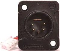 American DJ 7PZ IP presa XLR 5 pin maschio ricambio