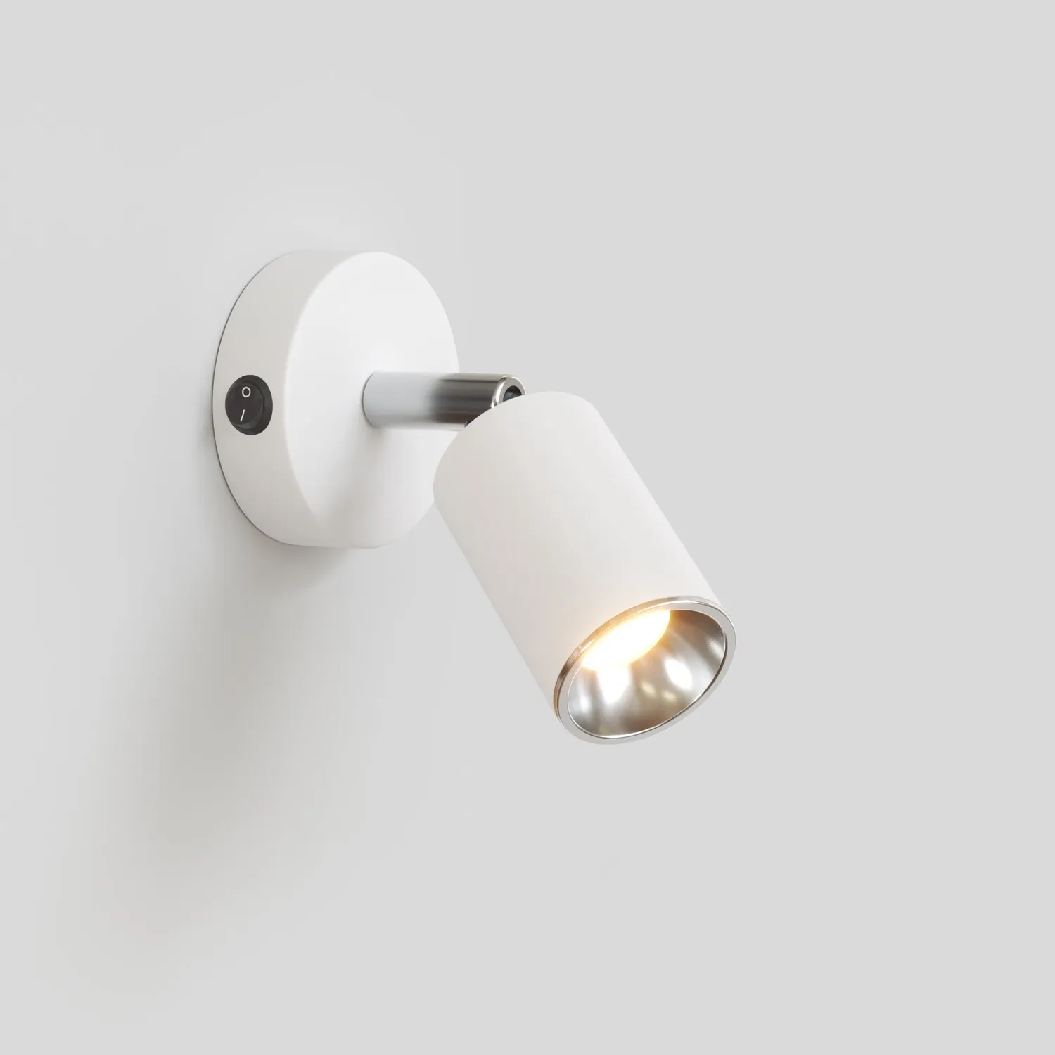 Creative Cables Bispot Faretto GU10 Bianco Cromo con Lampadina