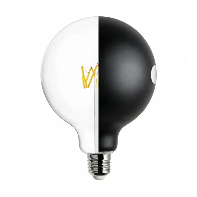 Creative Cables Talia G125 lampadina LED nera E27 dimmerabile