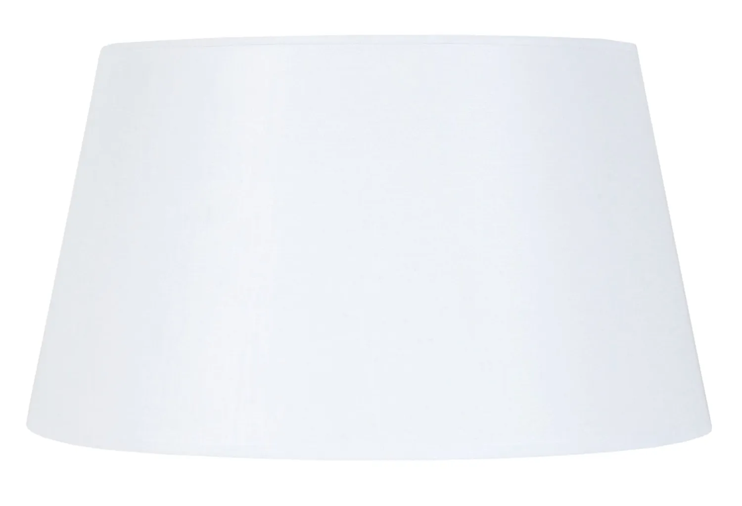 Tosel Tambour Paralume Tamburo 40x26cm Bianco Tessuto