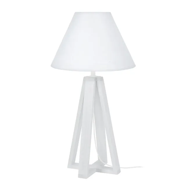Tosel Linkoping lampada da tavolo naturale 25x50cm legno