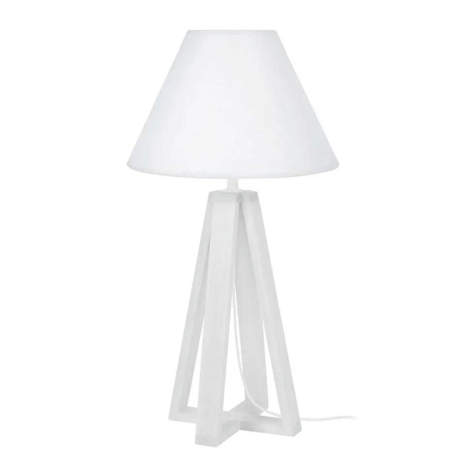 Tosel Linkoping lampada da tavolo naturale 25x50cm legno