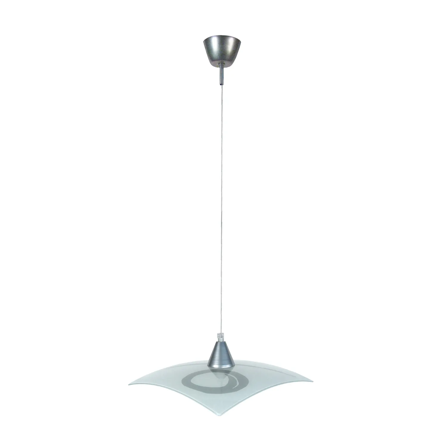 Tosel Isabel sospensione vetro 30x100 cm grigio