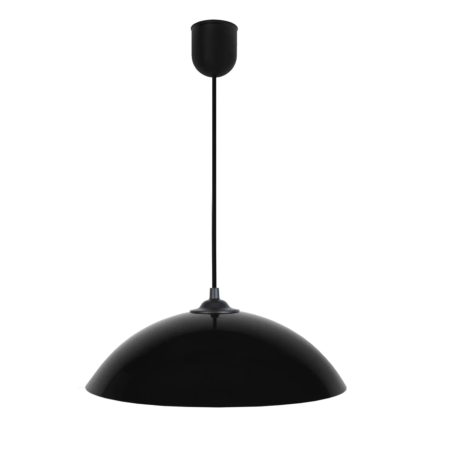 Tosel Demi Lune sospensione cupola metallo 29x100 cm