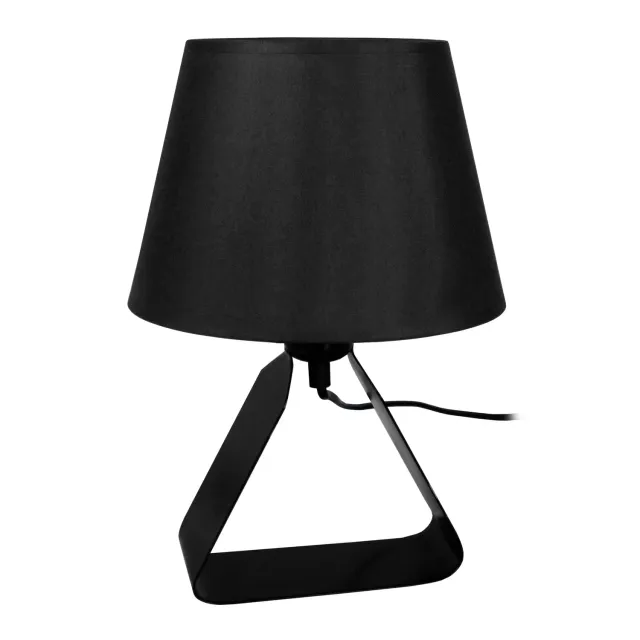 Tosel LUSA lampada tavolo 29 cm nera metallo