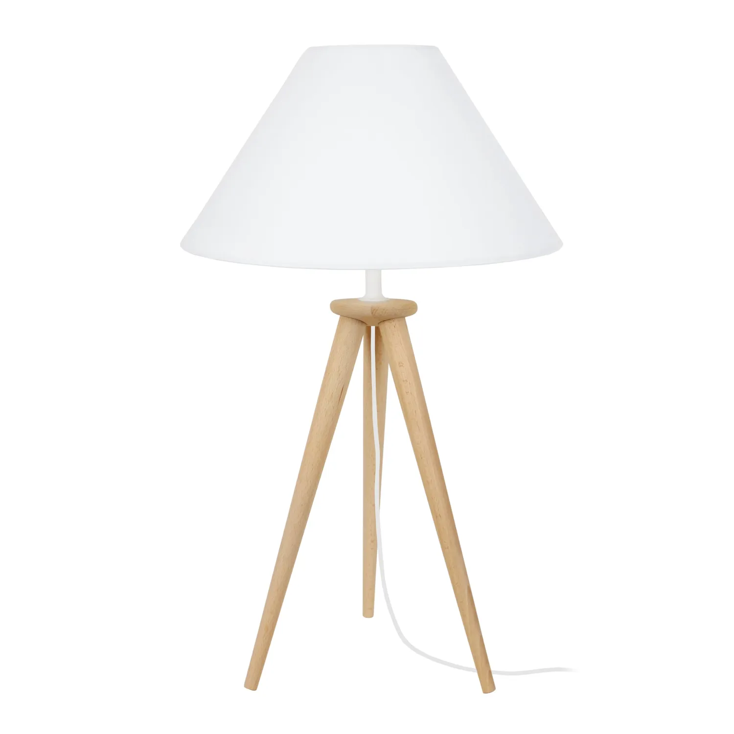 Tosel Arhus lampada da tavolo naturale 30x42 cm treppiede
