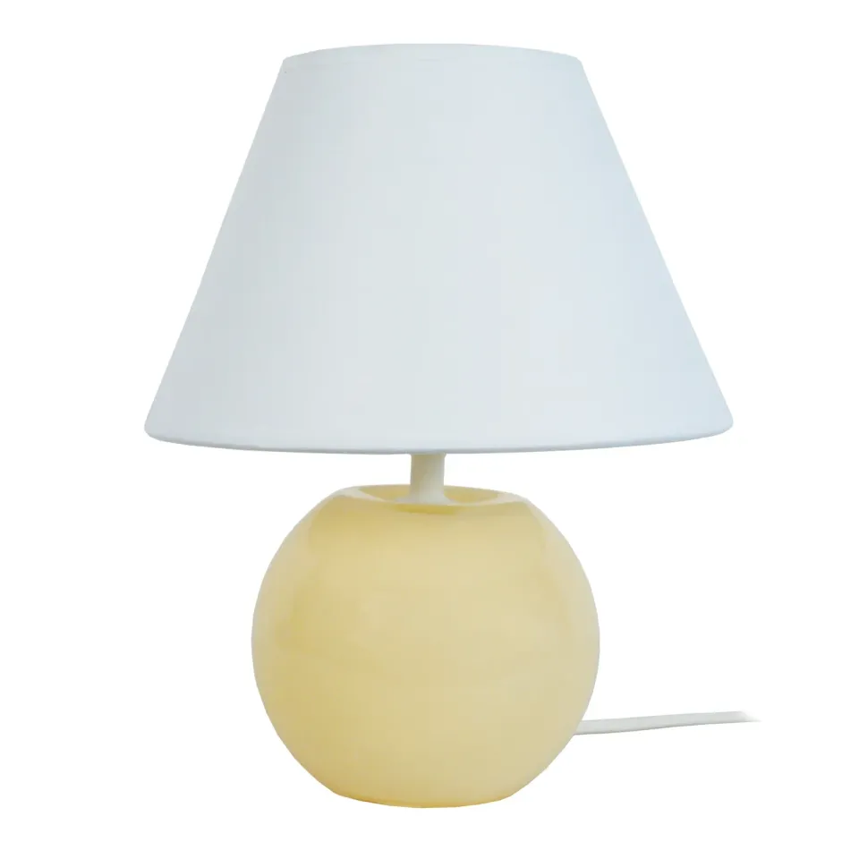 Tosel Alina lampada da tavolo vetro crema 48 cm