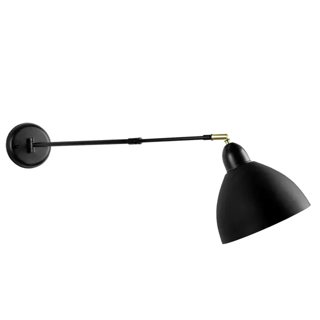 Tosel Celica applique metallo nero braccio 100 cm
