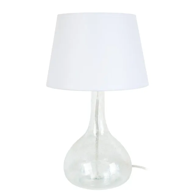 Tosel Carafe lampada comodino vetro 25x43cm trasparente