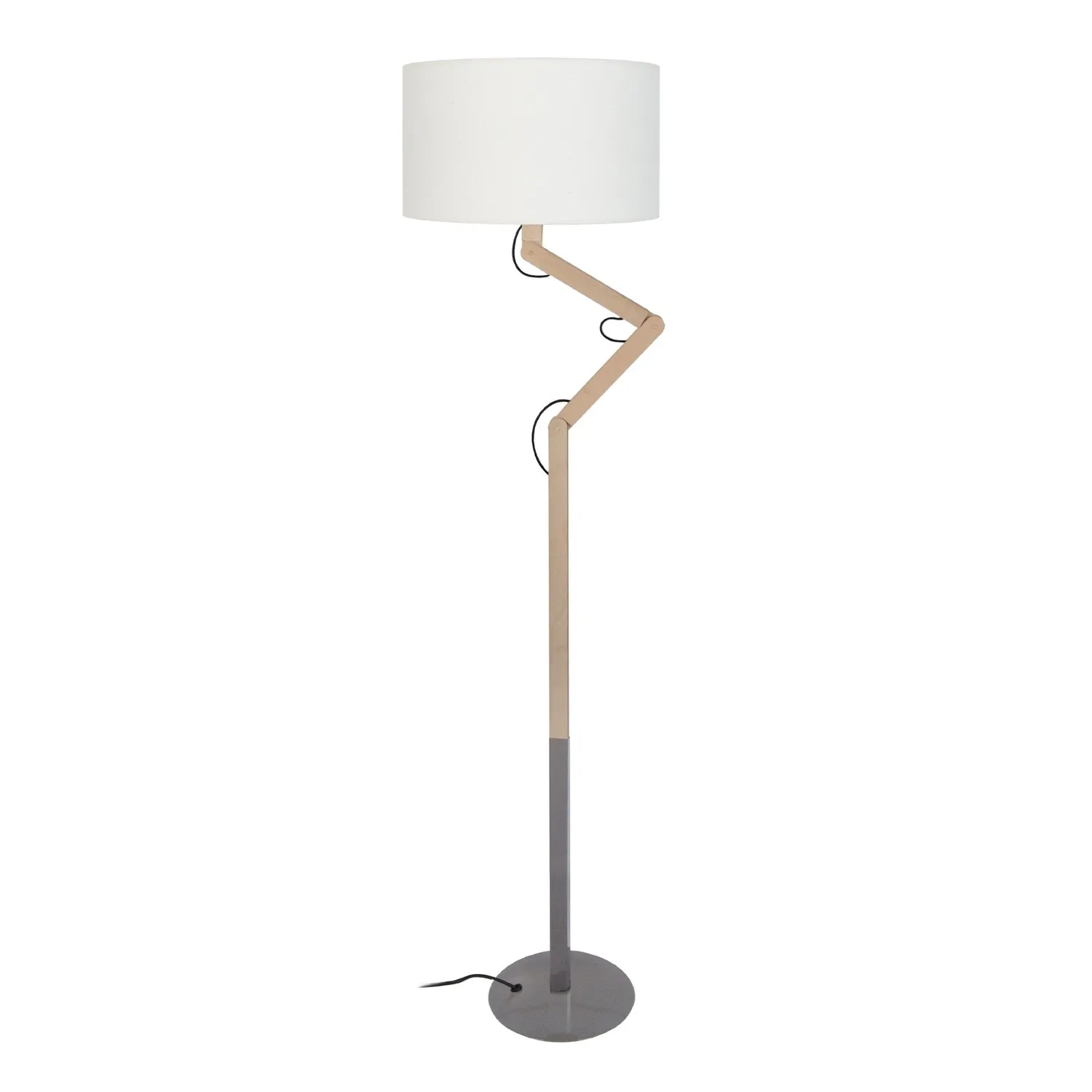 Tosel Geri Piantana Snodata Nera 40x170 cm E27