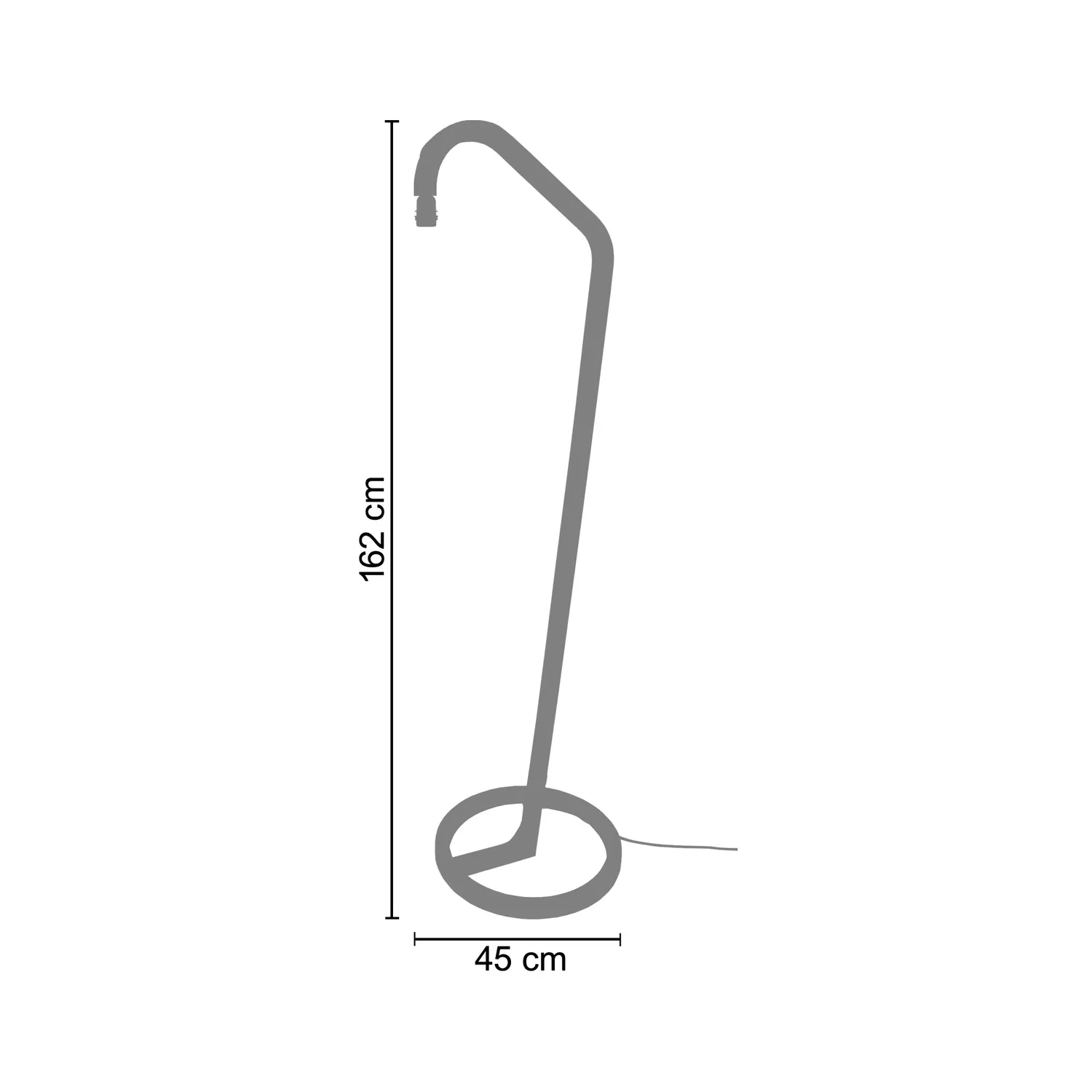 Tosel Mokuzai piantana arco legno naturale 50x162 cm