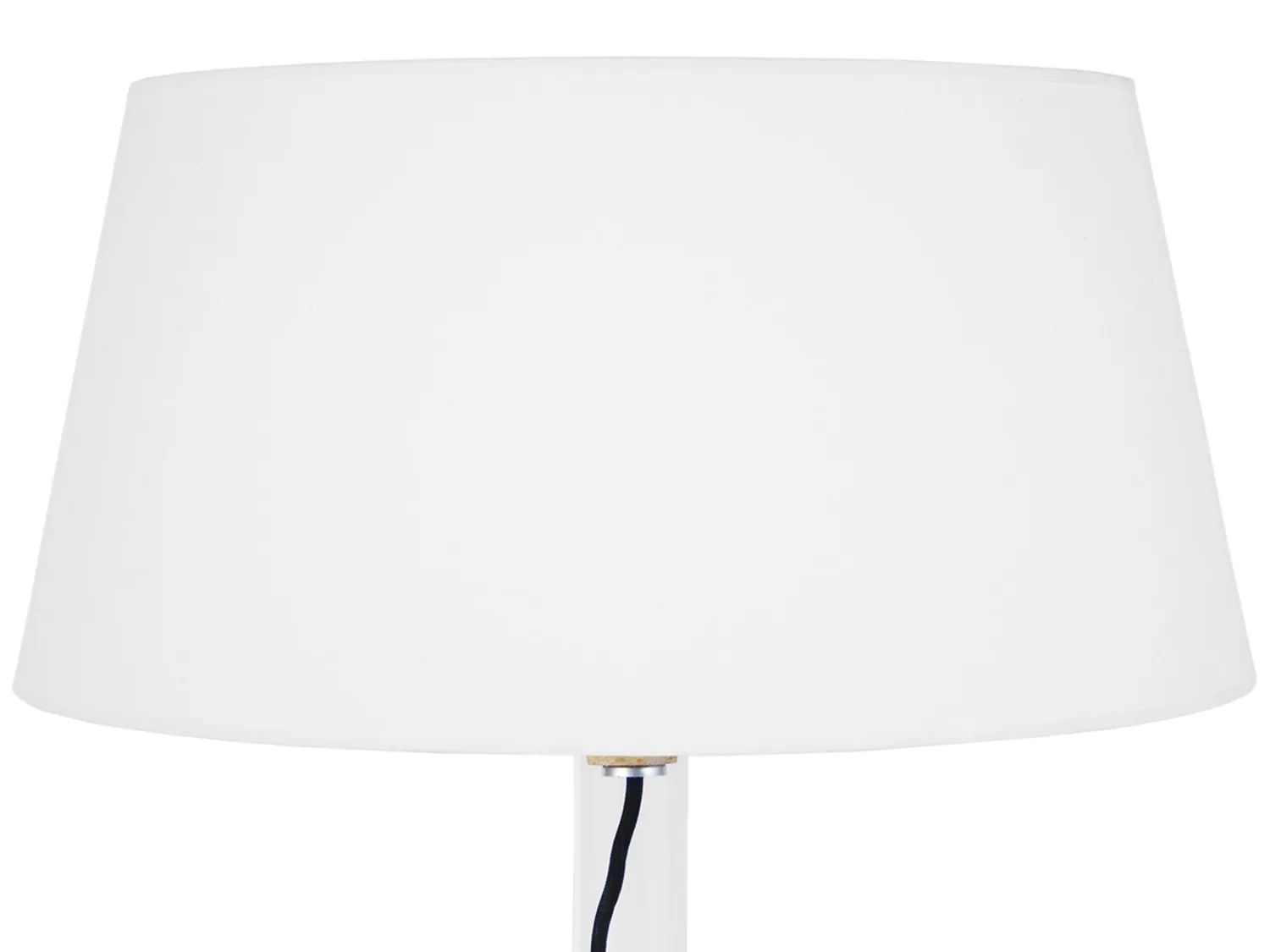 Tosel Treviso lampada da tavolo vetro bianco 66 cm