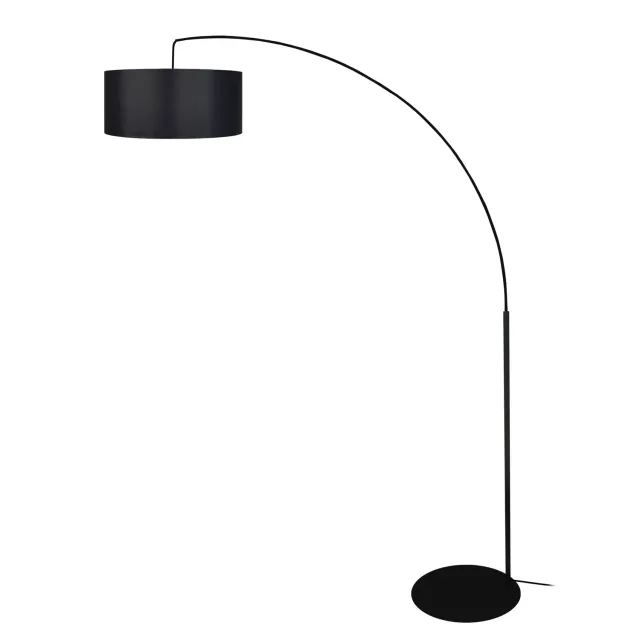 Tosel Hamilton piantana arco metallo nero 150x190 cm