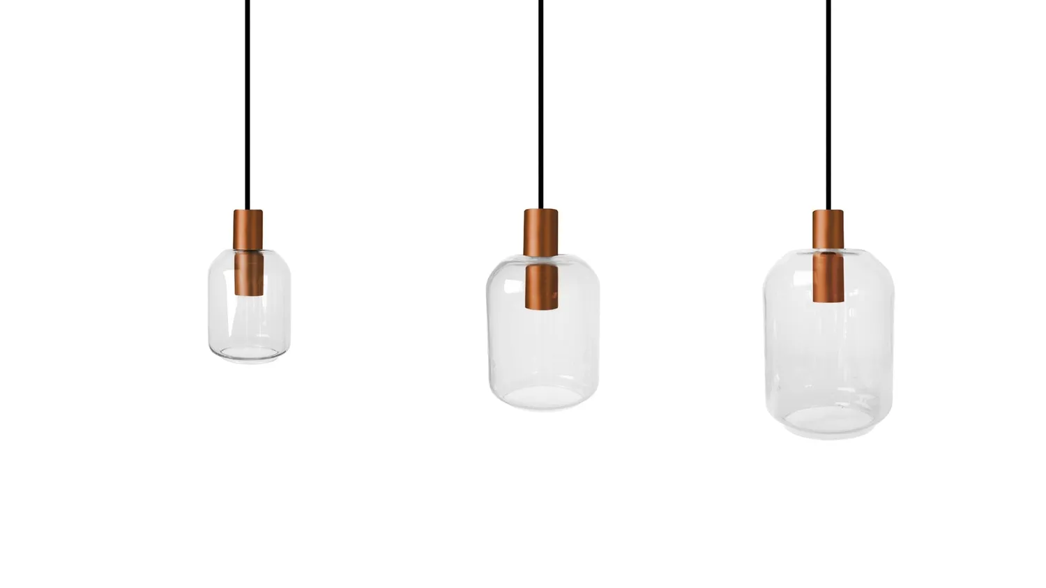 Tosel Svalbard Small lampadario rame 60x100 cm 3 luci
