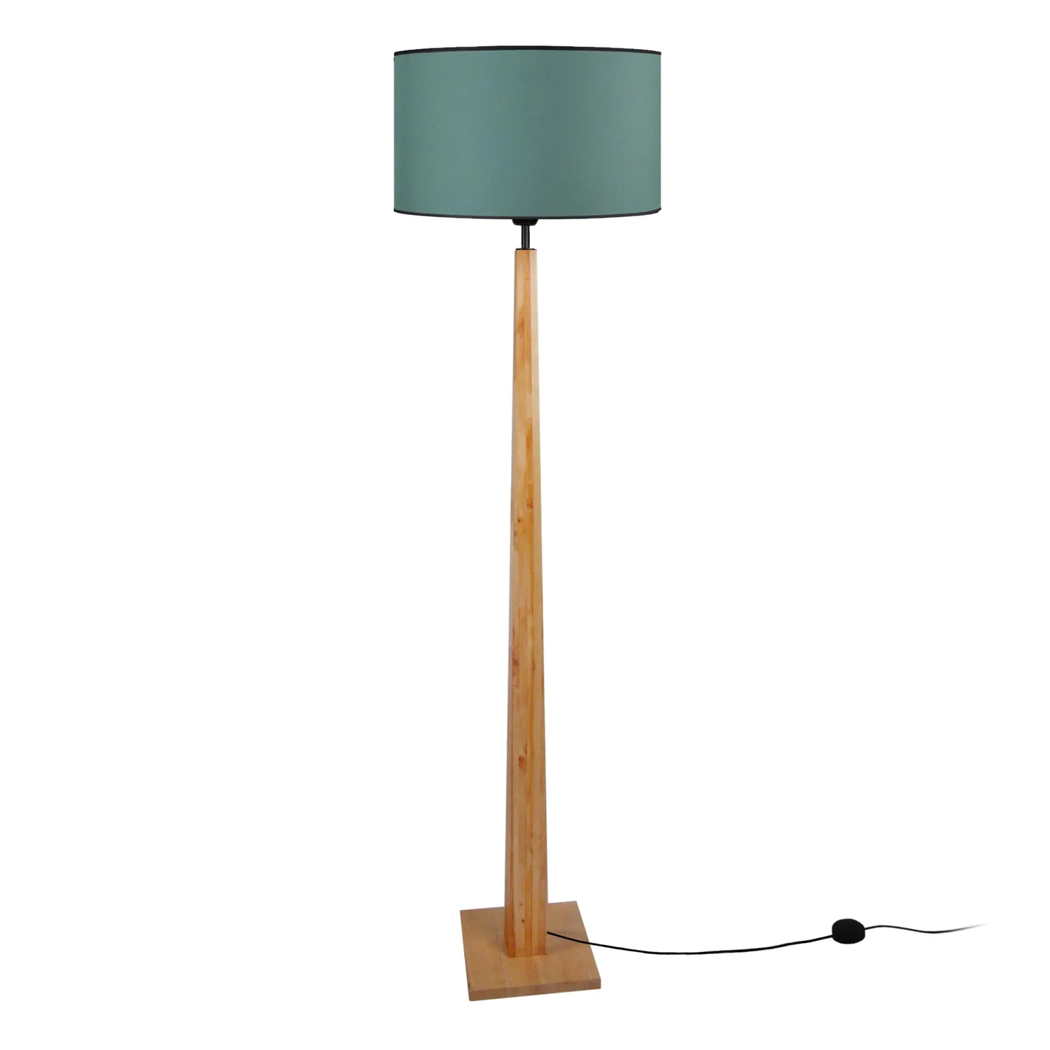 Tosel Nidra piantana legno naturale verde 156 cm E27