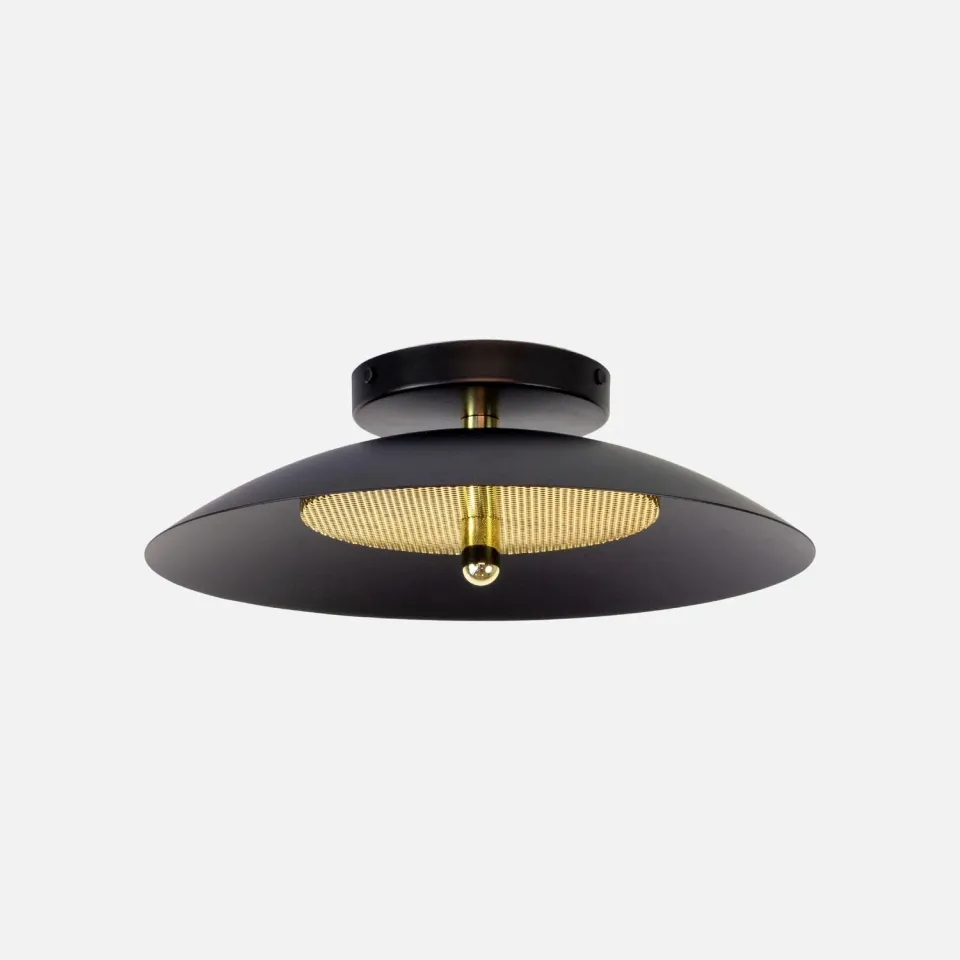 Souda Signal plafoniera nero ottone