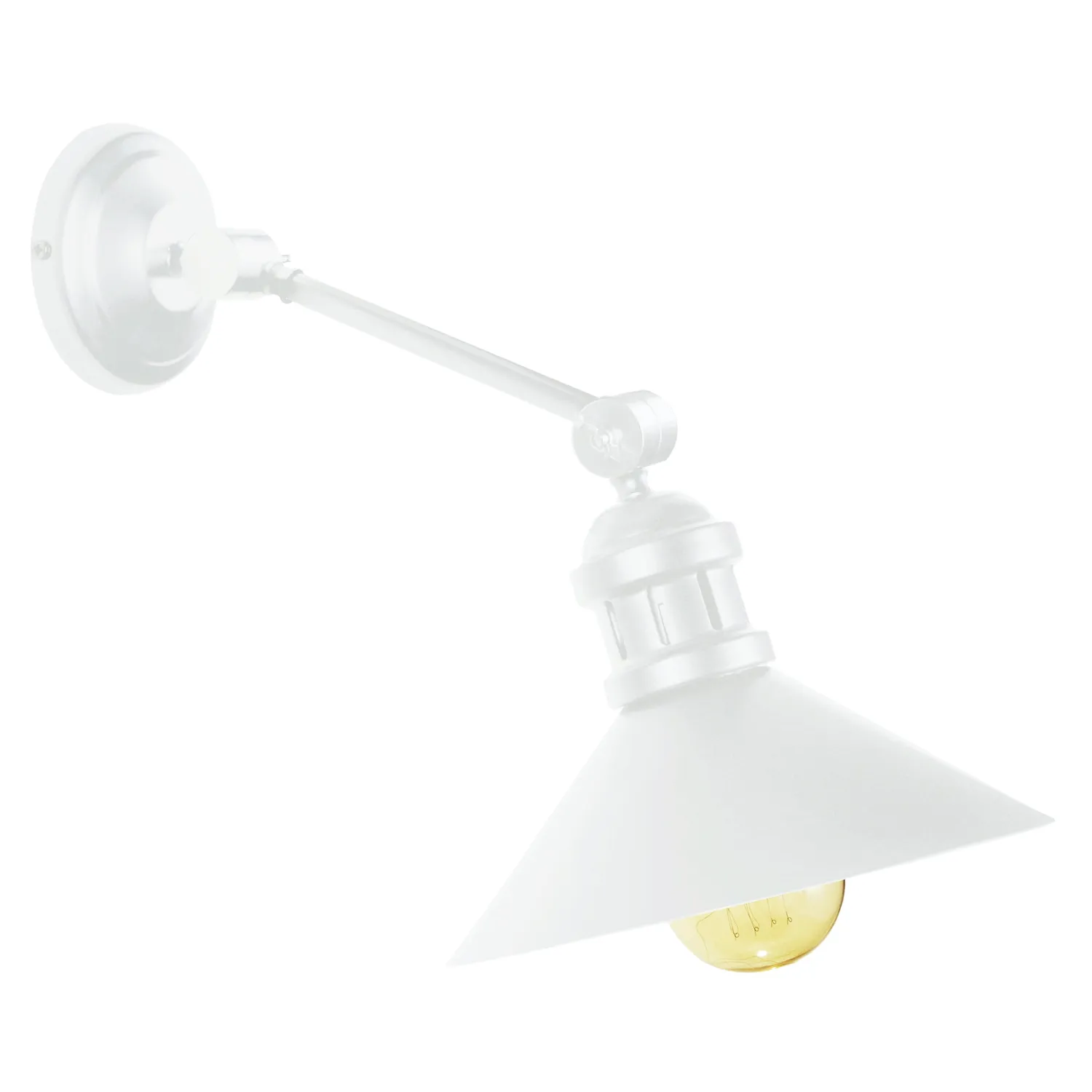 Tosel Oldham B applique braccio bianca E27