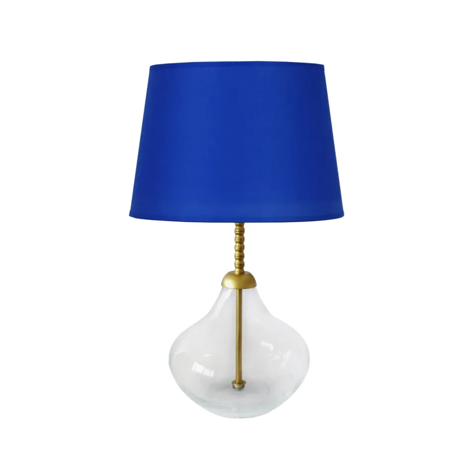 Tosel Delf lampada tavolo bianca 53 cm vetro E27