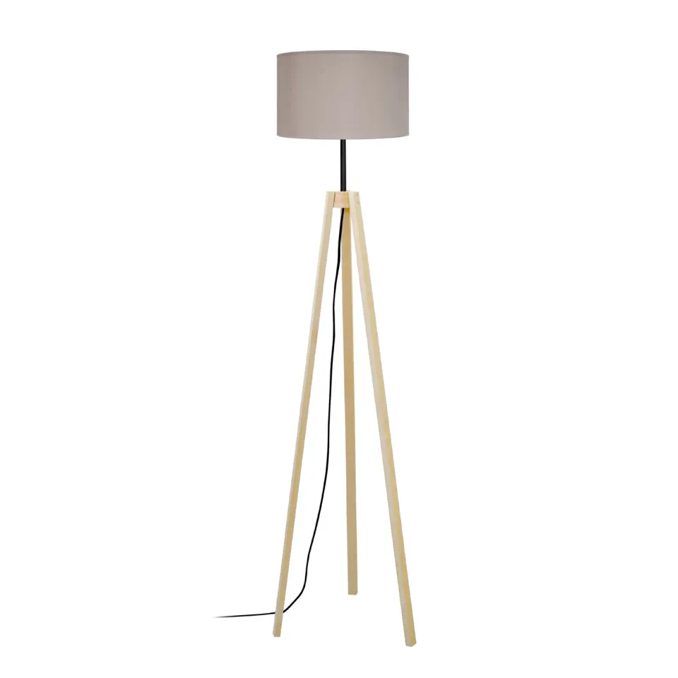 Tosel Viborg Piantana Treppiede 35x155cm Naturale Bianco