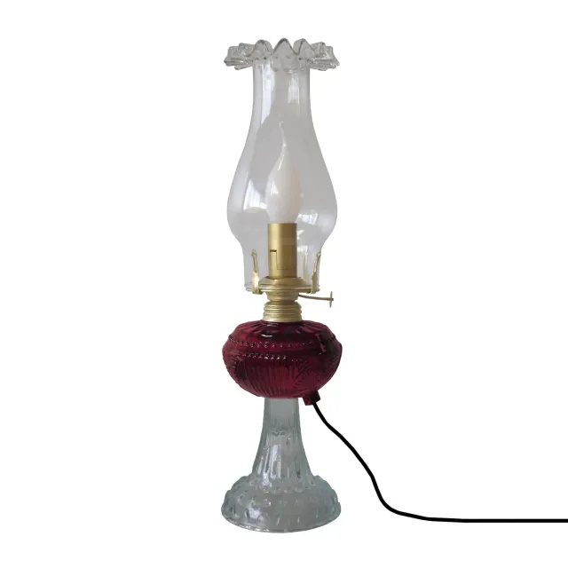 Tosel Varosha lampada comodino 42 cm vetro trasparente E14