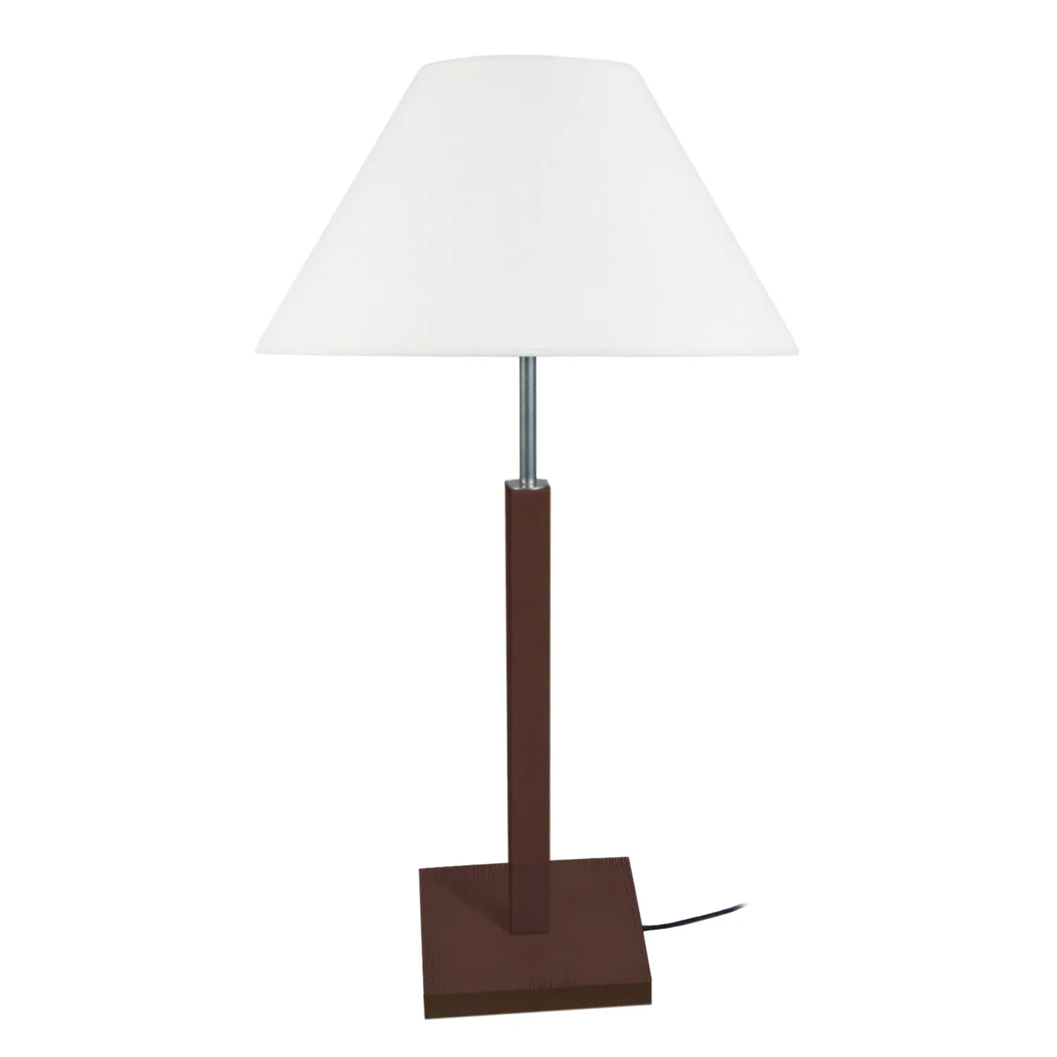 Tosel Hod lampada da tavolo naturale-ecru E27 legno