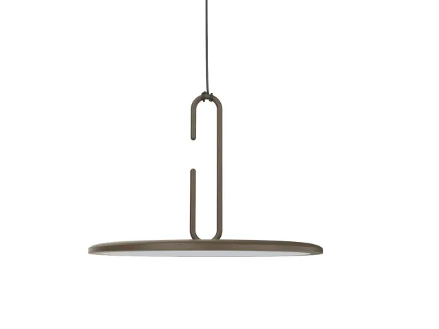 Penta Clip Large sospensione bronzo/bianco LED 40 cm