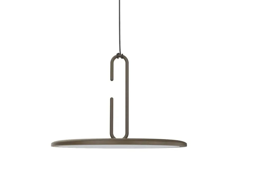 Penta Clip Large sospensione bronzo/bianco LED 40 cm