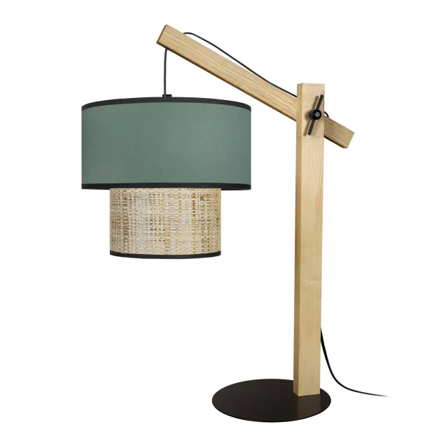 Tosel Cochin P lampada da tavolo legno 30x60 cm