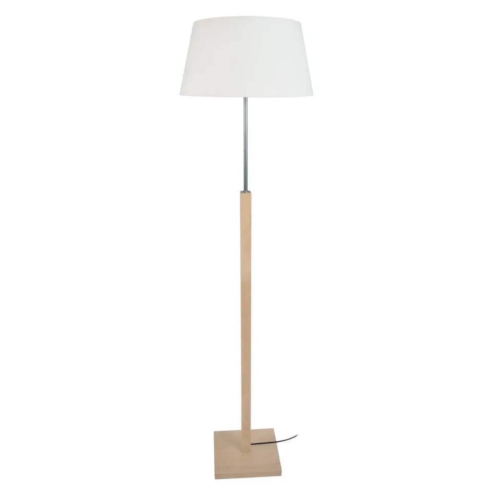 Tosel Hod B piantana 156 cm naturale e bianco luce calda