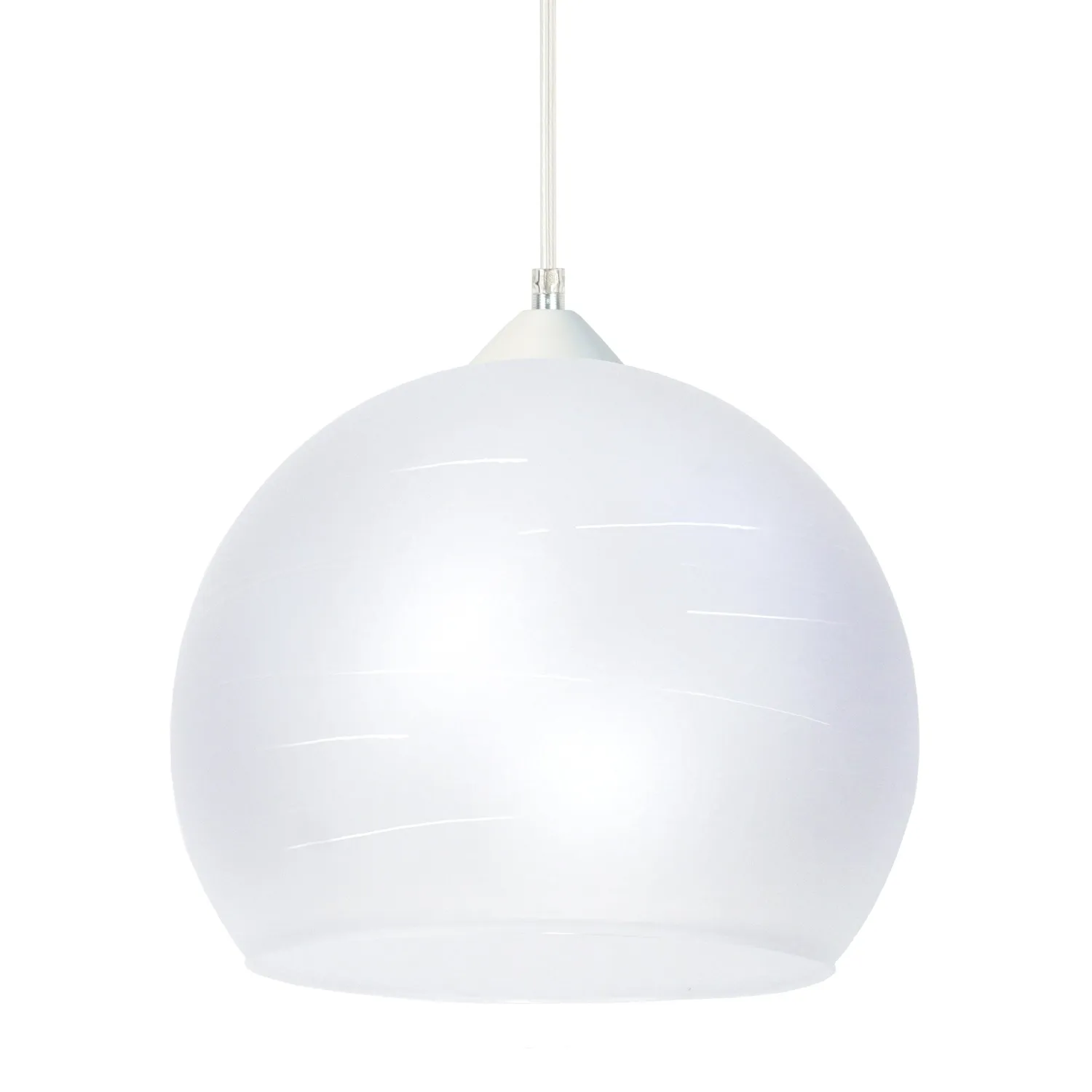 Tosel Actuelle A sospensione globo vetro nero 30x100 cm