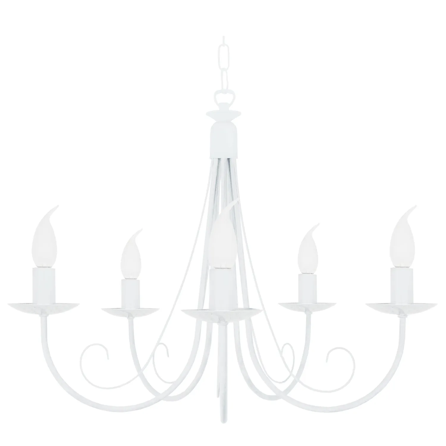 Tosel Côte d'Ivoire lampadario bianco 5 luci E14