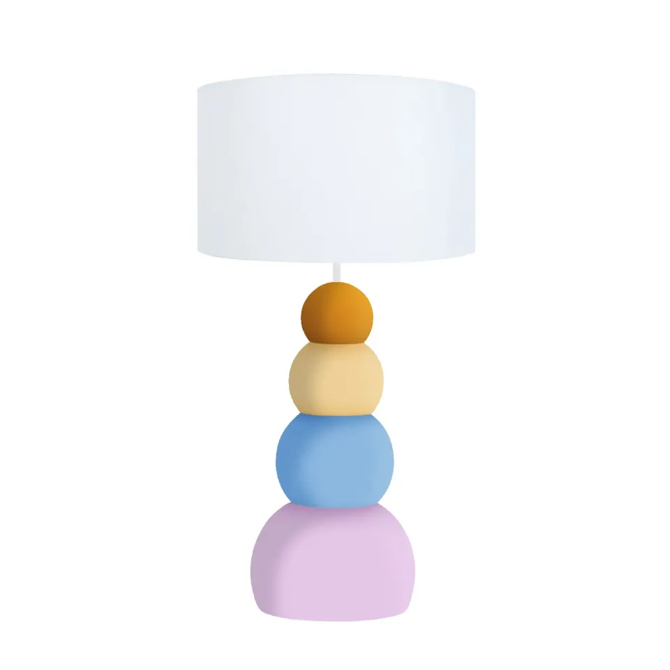 Tosel Milla lampada da tavolo colonna 25x36,5 cm arancione