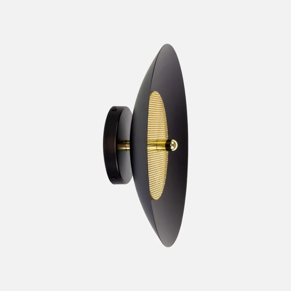 Souda Signal applique nero ottone