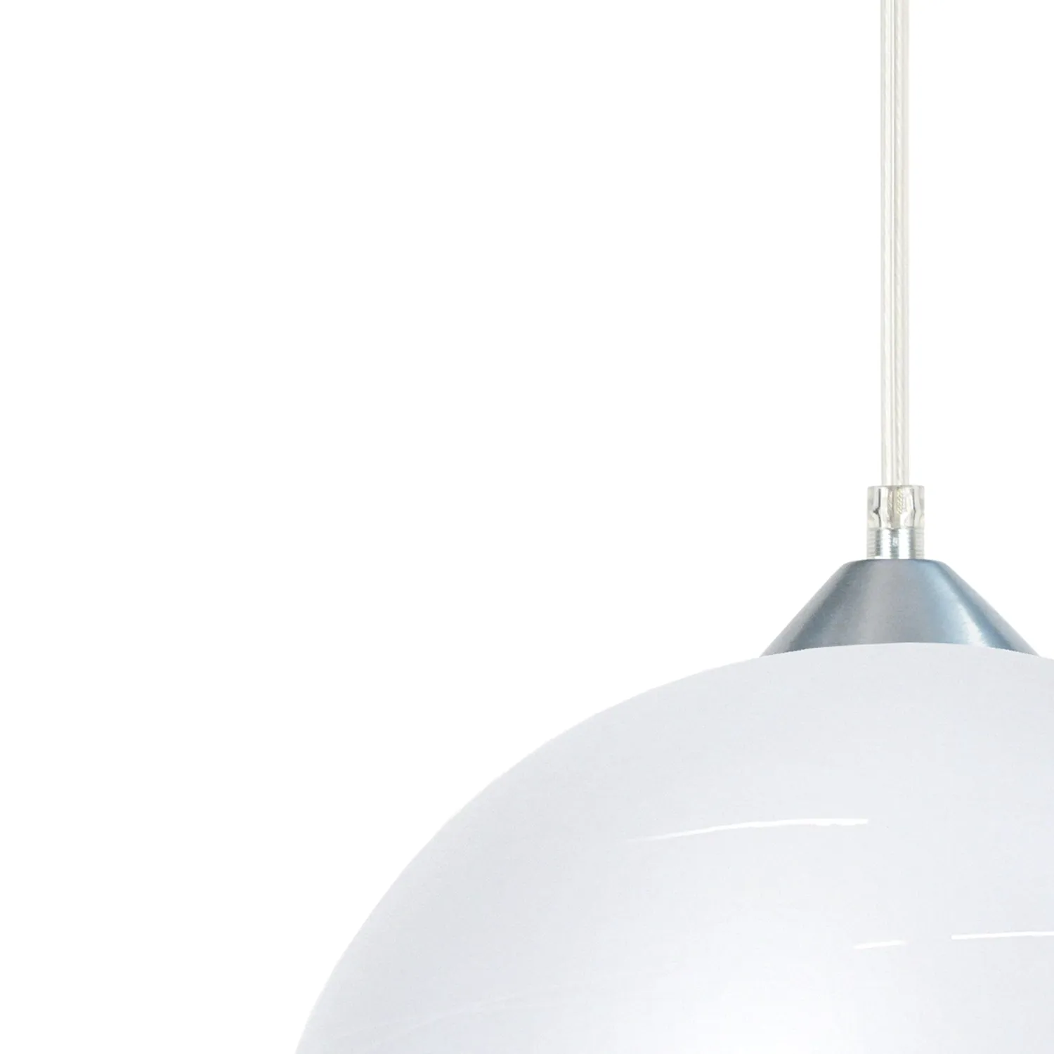 Tosel GLOBE LIGNES sospensione vetro bianco 30x100 cm