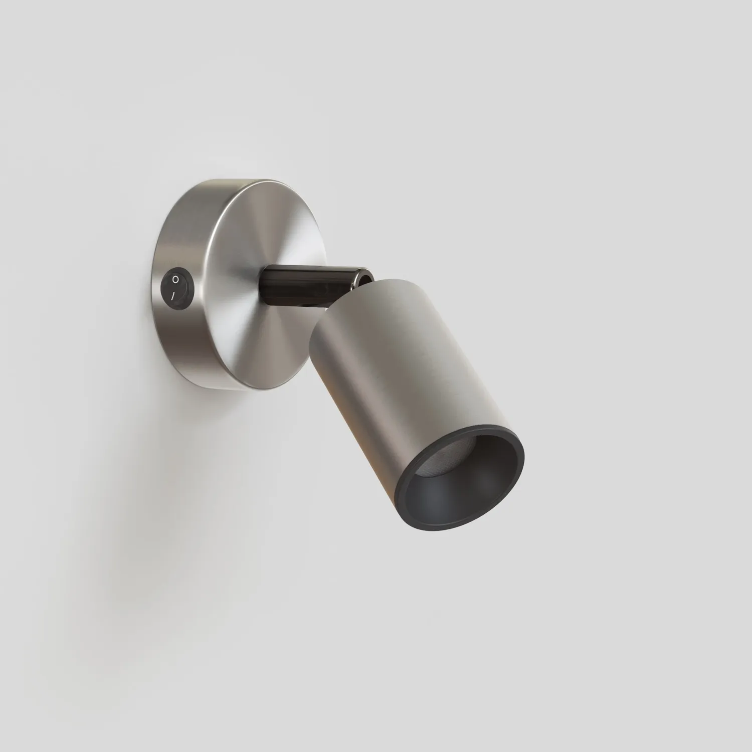 Creative Cables Bispot faretto GU10 parete soffitto titanio LED