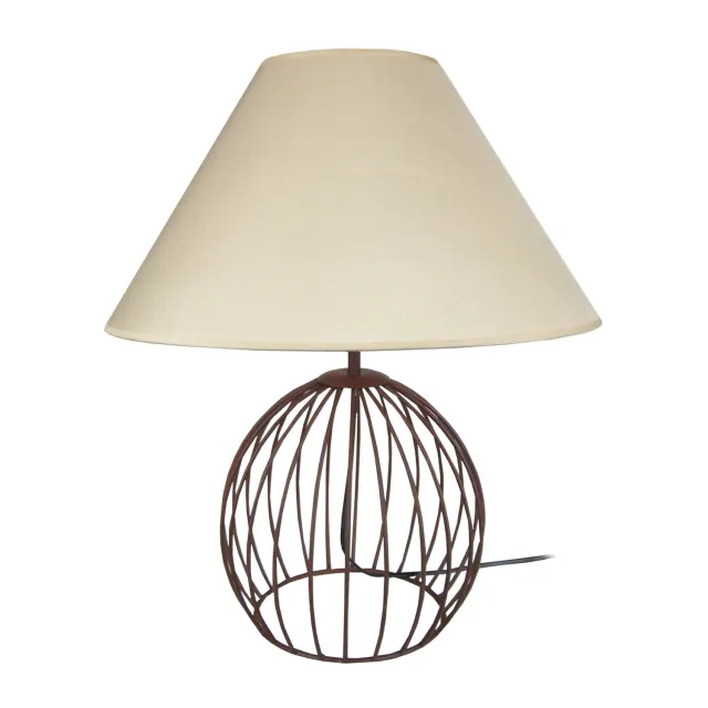 Tosel Ball lampada da tavolo sfera tessuto 45x44 cm
