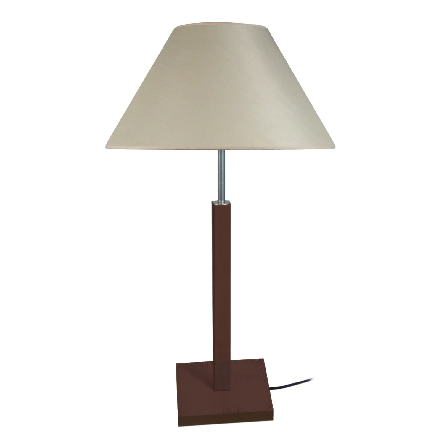 Tosel Hod lampada da tavolo naturale-ecru E27 legno