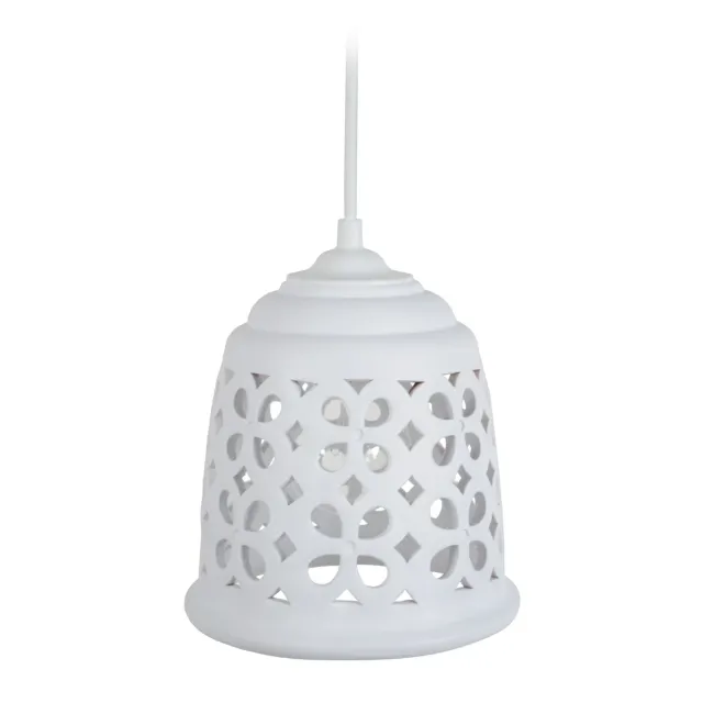Tosel Loulé sospensione ceramica rossa 15,5 cm