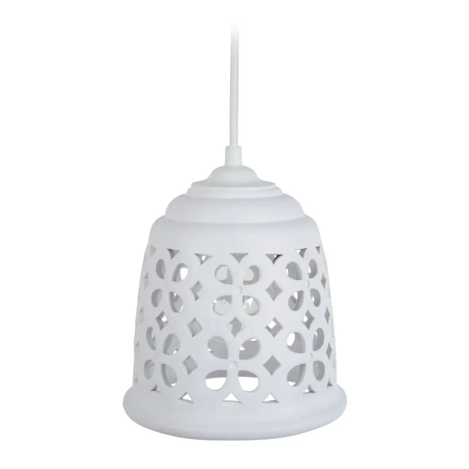 Tosel Loulé sospensione ceramica rossa 15,5 cm