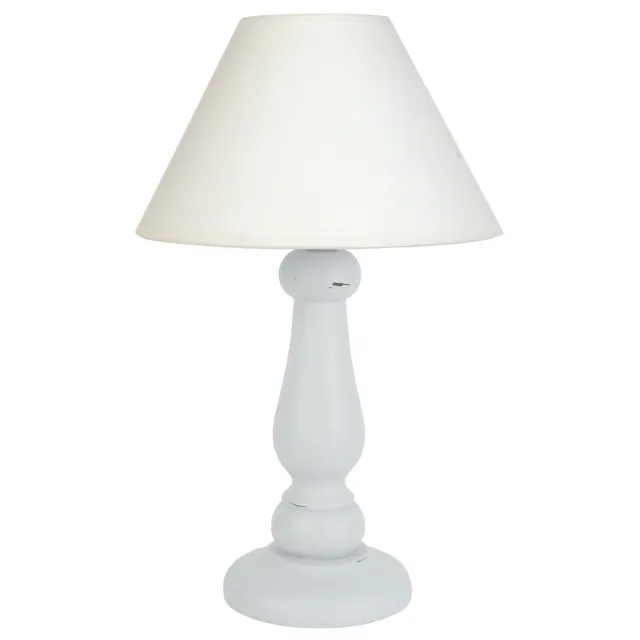 Tosel Fréjus lampada da tavolo bianca 40 cm